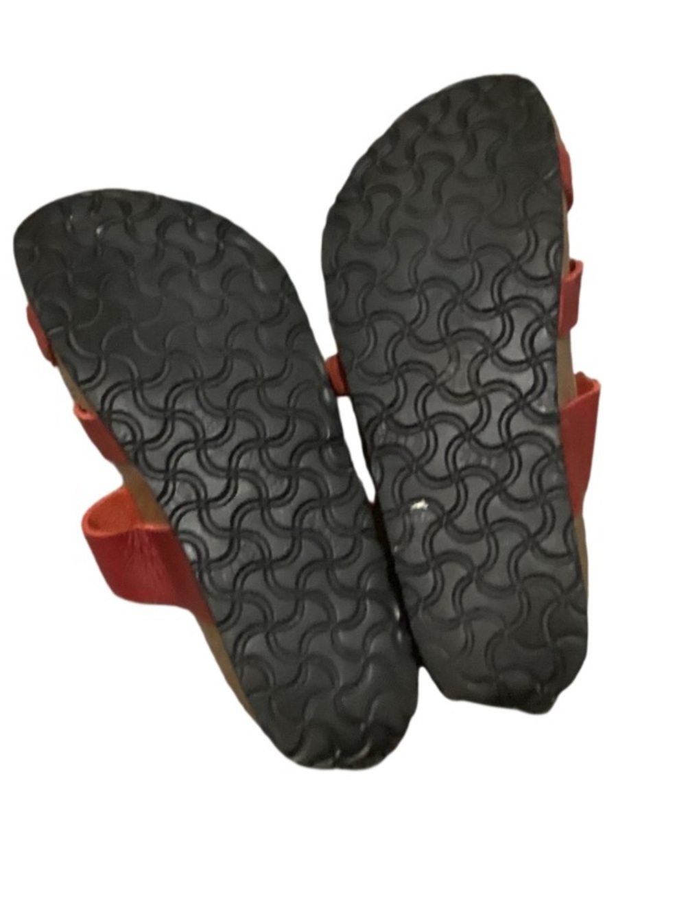 Birkenstock Tatami Red Leather Strappy Buckle Sandals 9 - Picture 8 of 9